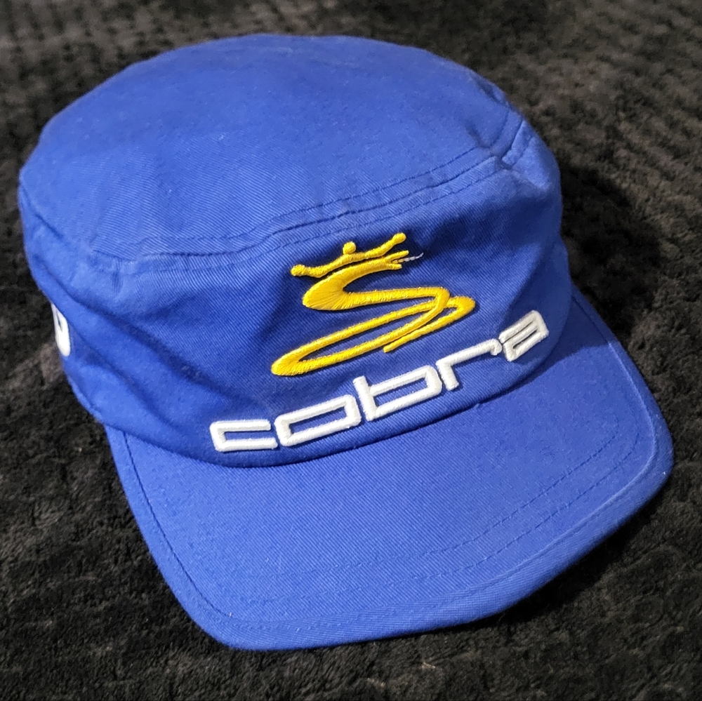 Cobra Embroidered Hat Pro V1 FJ Elastic Back Blue Cap Golf Titleist